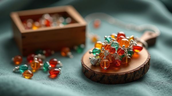Create unique accessories with colorful charms for jewelry